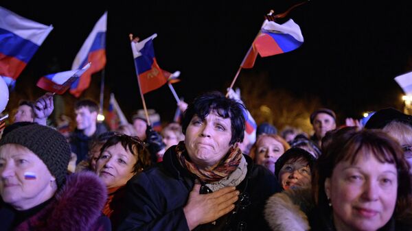 В Севастополе после голосования на референдуме о статусе Крыма. Архивное фото